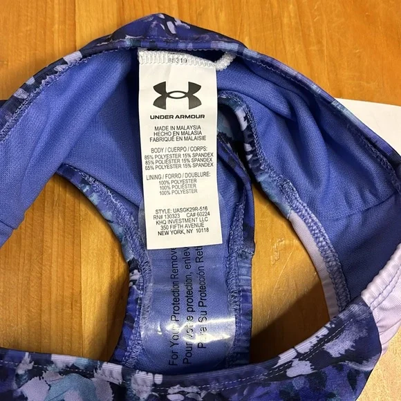 🏖️NWT: UNDER ARMOUR - Girls' Midkini 2 Piece - Size 5 - Picture 6 of 12
